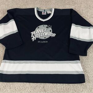 Vintage Planet Hollywood Hockey Jersey Men’s Large St Louis 230